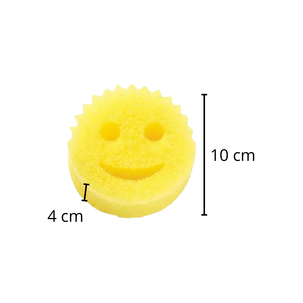 Smiley Magic Dishwashing Sponge - Ozerty