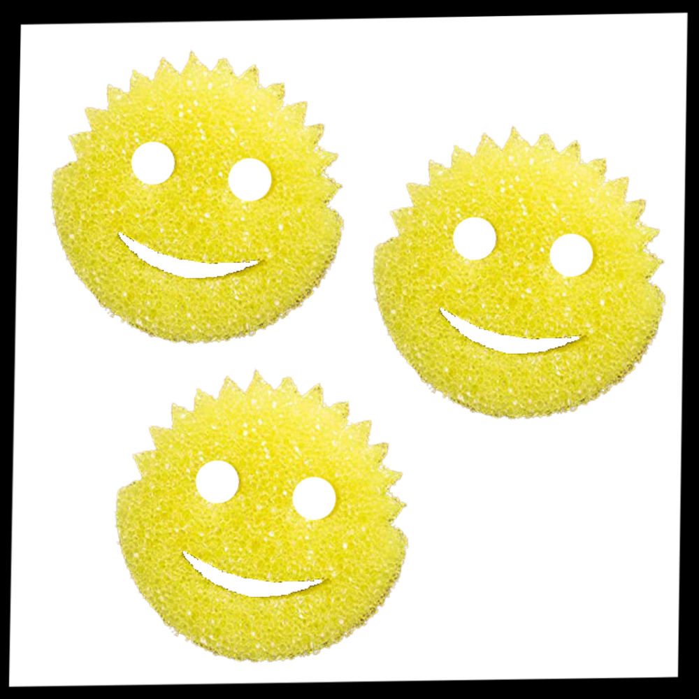 Smiley Magic Dishwashing Sponge - Ozerty