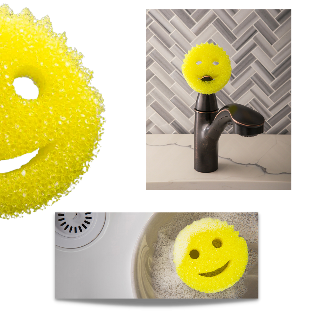 Smiley Magic Dishwashing Sponge - Ozerty