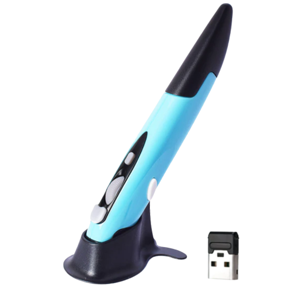 Wireless Pen-Shaped Mouse -Blue - Ozerty