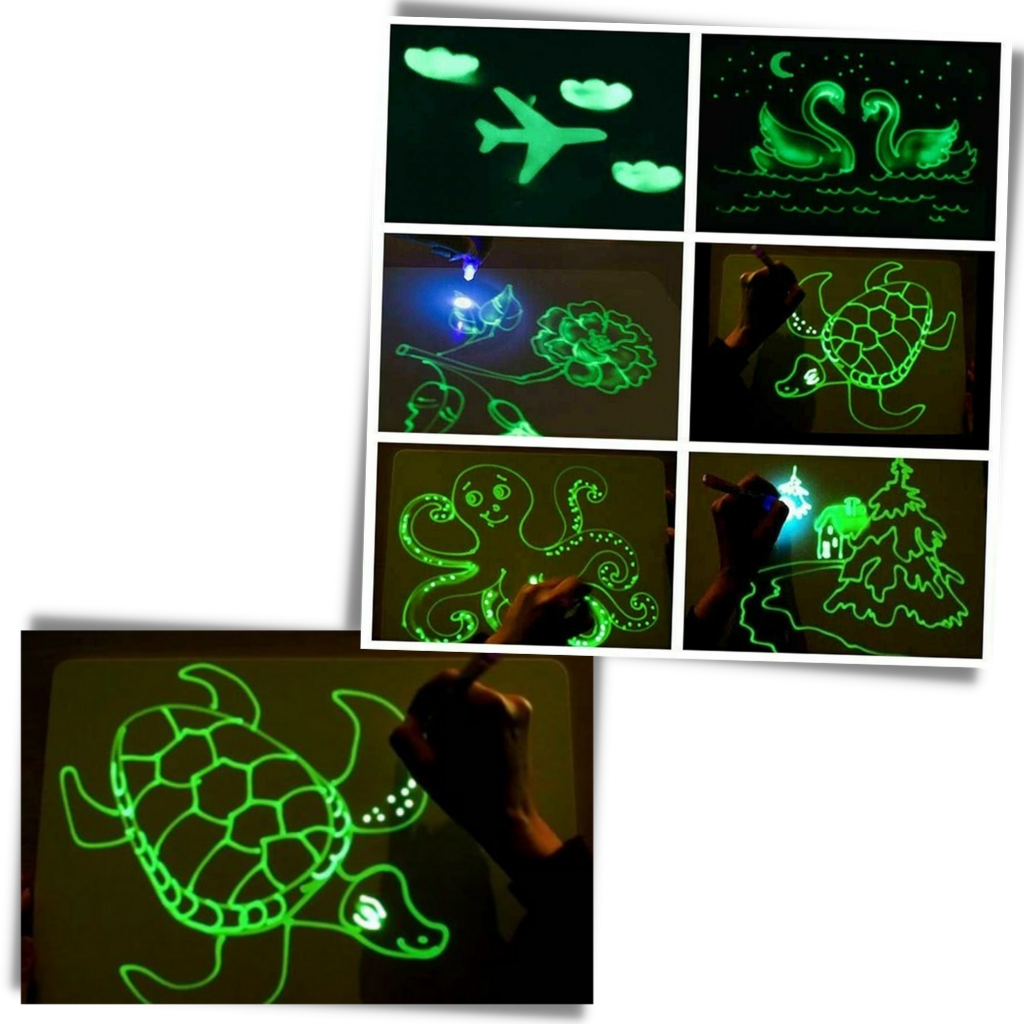 Magical Light Drawing Board Set - Ozerty