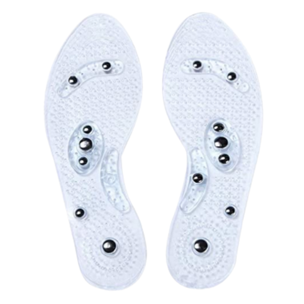 Magnetic Foot Massage Insoles -White - Ozerty