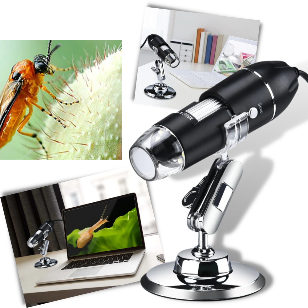 USB Digital Microscope with LED - Ozerty