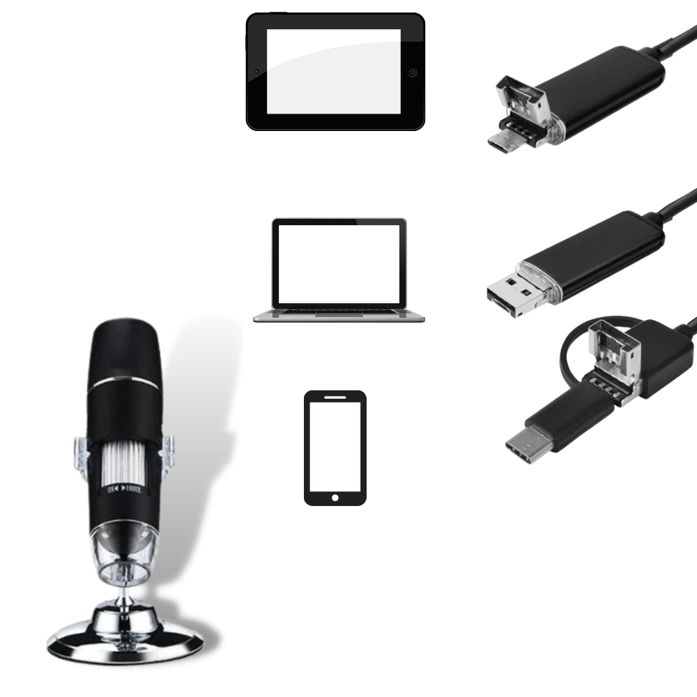 USB Digital Microscope with LED - Ozerty