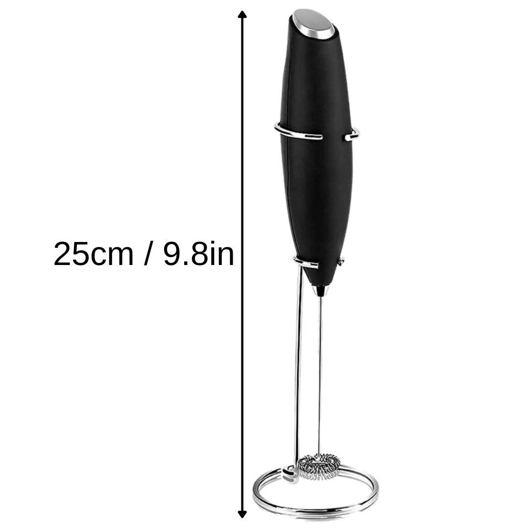 Electric Handheld Milk Frother with holder - Ozerty