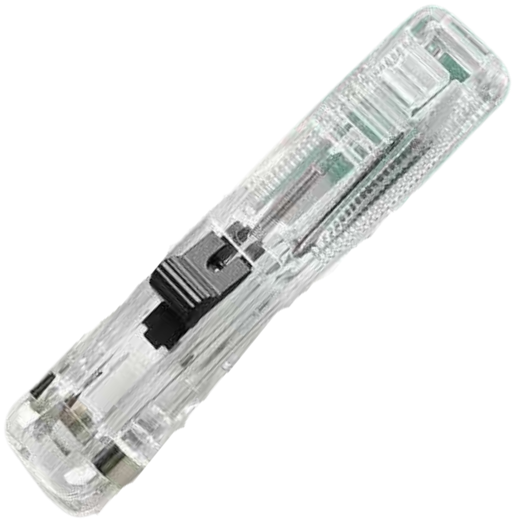 Clamp Clip Dispenser Stapler -Transparent - Ozerty