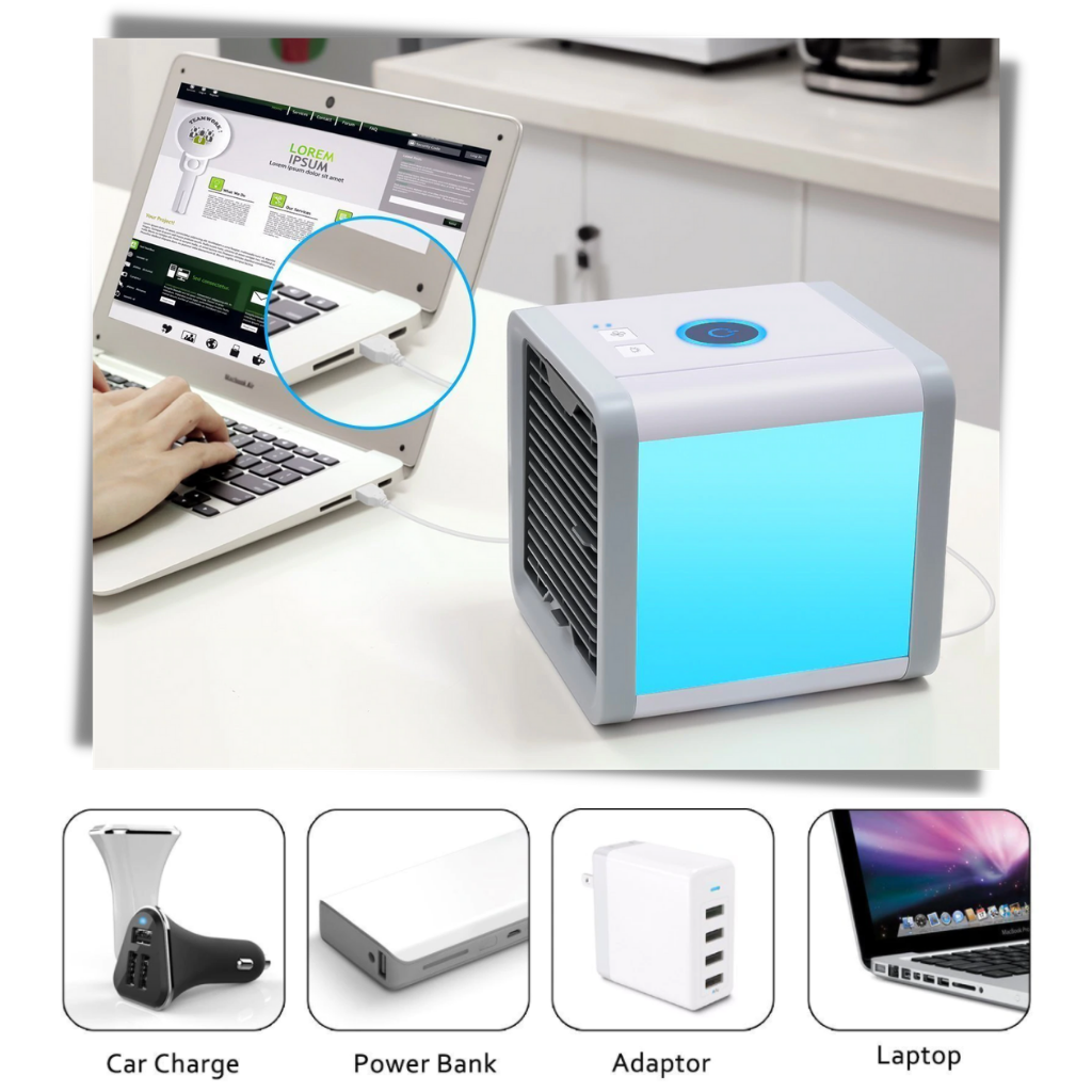 Mini air conditioner USB - Ozerty