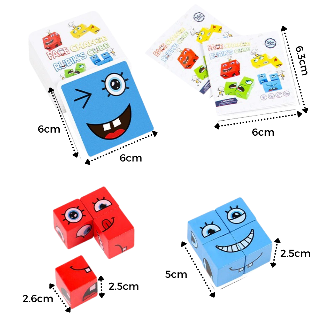 Montessori Magic Cube Emoji Game - Ozerty
