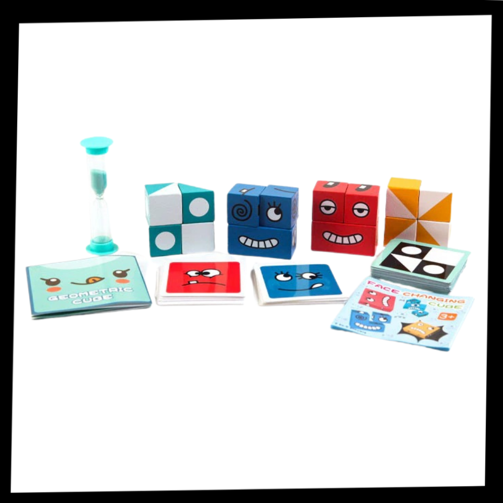 Montessori Magic Cube Emoji Game - Ozerty