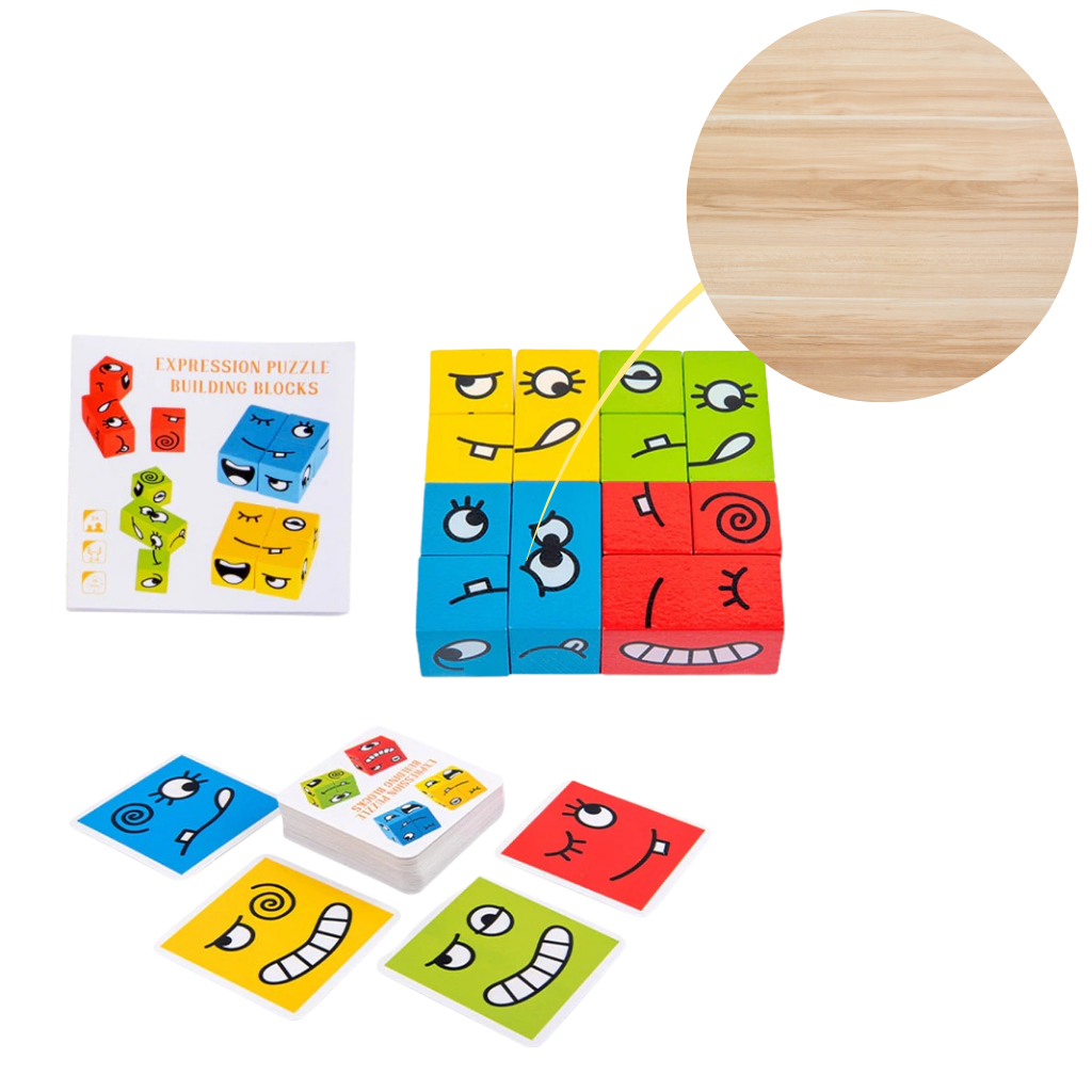 Montessori Magic Cube Emoji Game - Ozerty