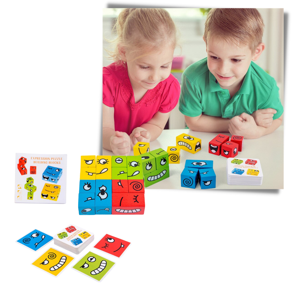 Montessori Magic Cube Emoji Game - Ozerty