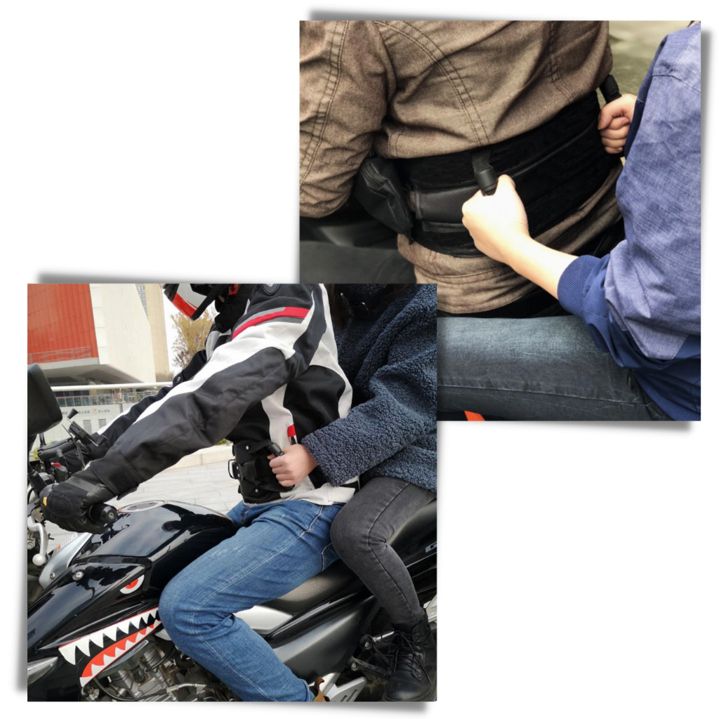 Moto driver belt for a passenger holding - Ozerty