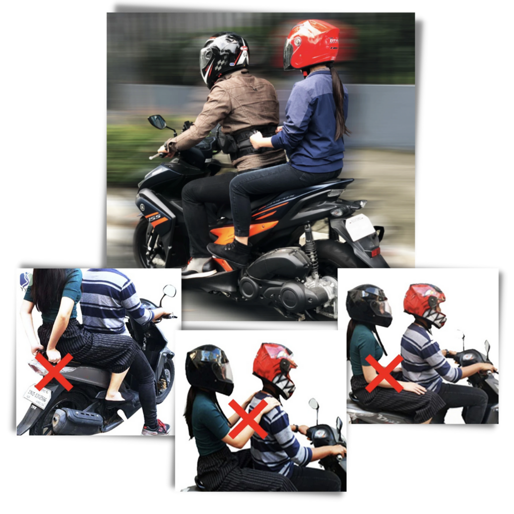 Moto driver belt for a passenger holding - Ozerty