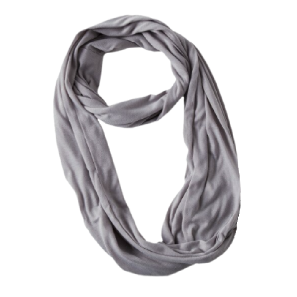 Warm Muffler With Hidden Pocket -Grey - Ozerty