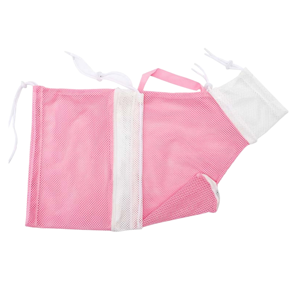 Multi-function Pet Grooming Mesh Bag -Pink - Ozerty