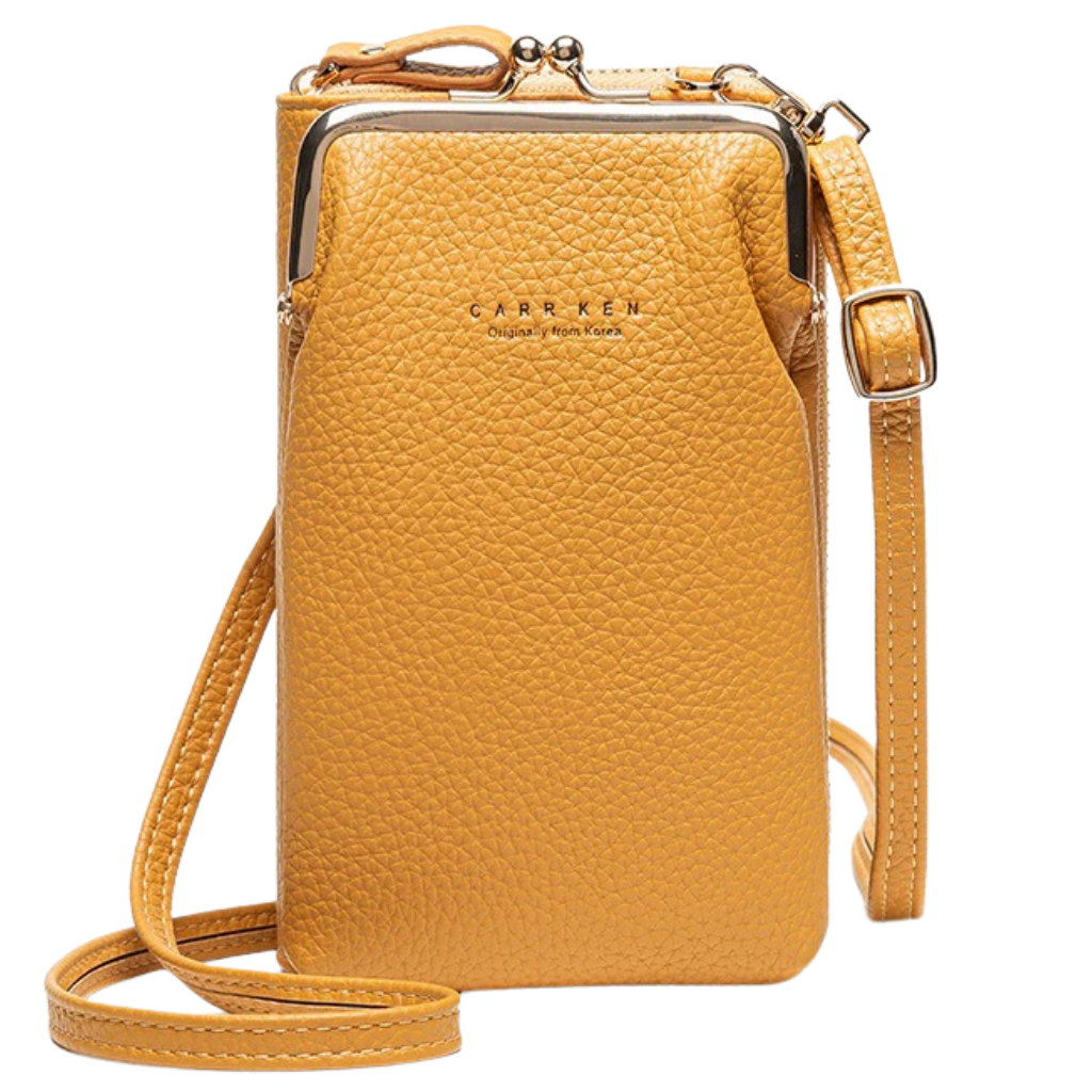 Crossbody bag with removable strap -Yellow - Ozerty