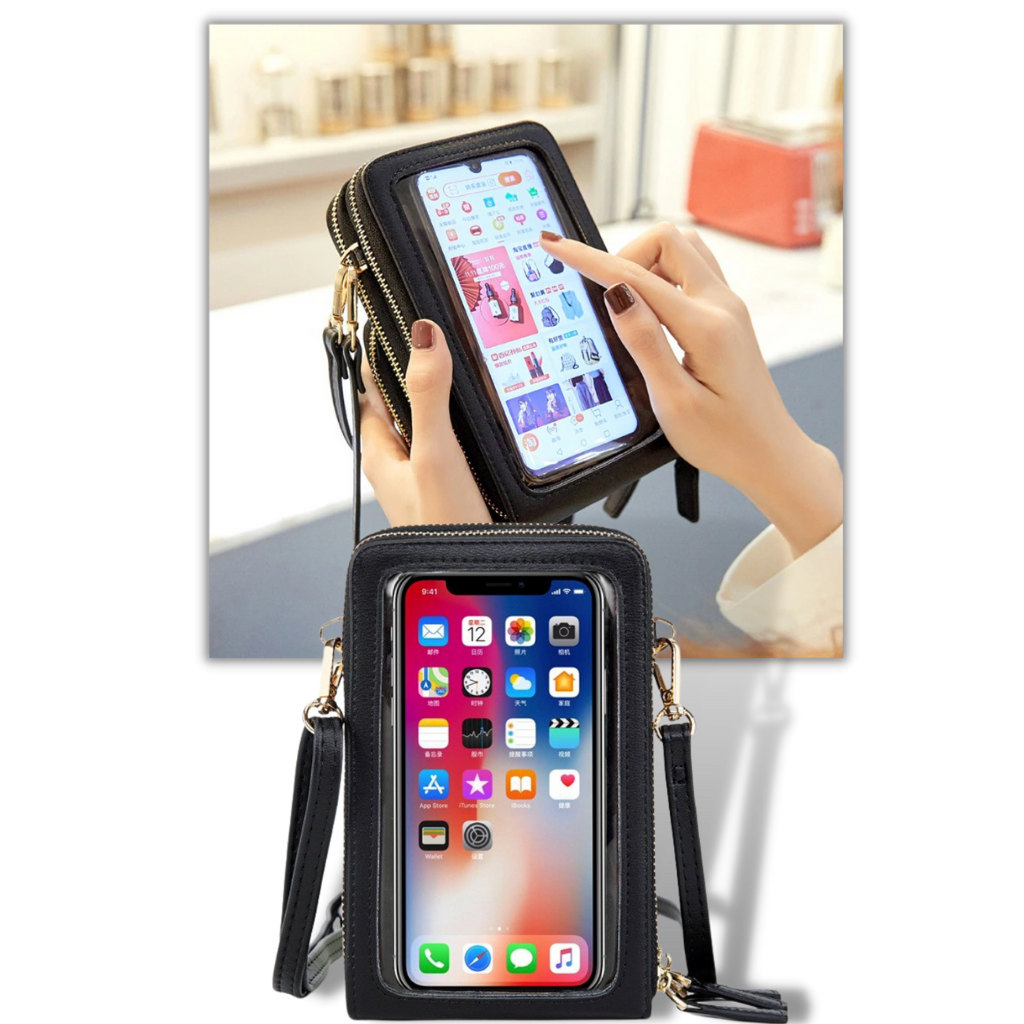 Multi pockets touchscreen crossbody bag - Ozerty