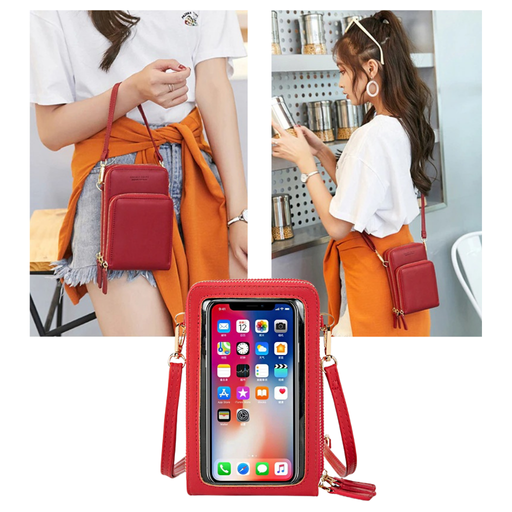 Multi pockets touchscreen crossbody bag - Ozerty