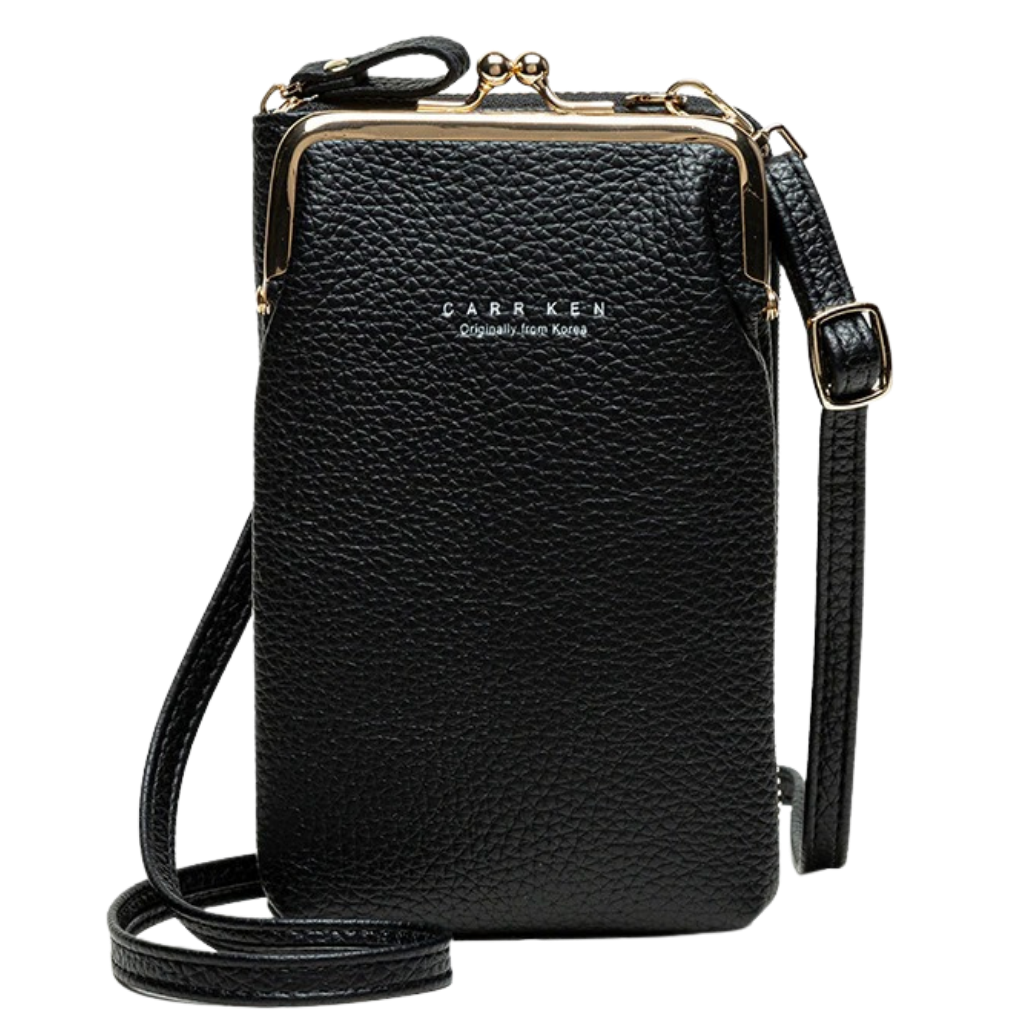 Crossbody bag with removable strap -Black - Ozerty