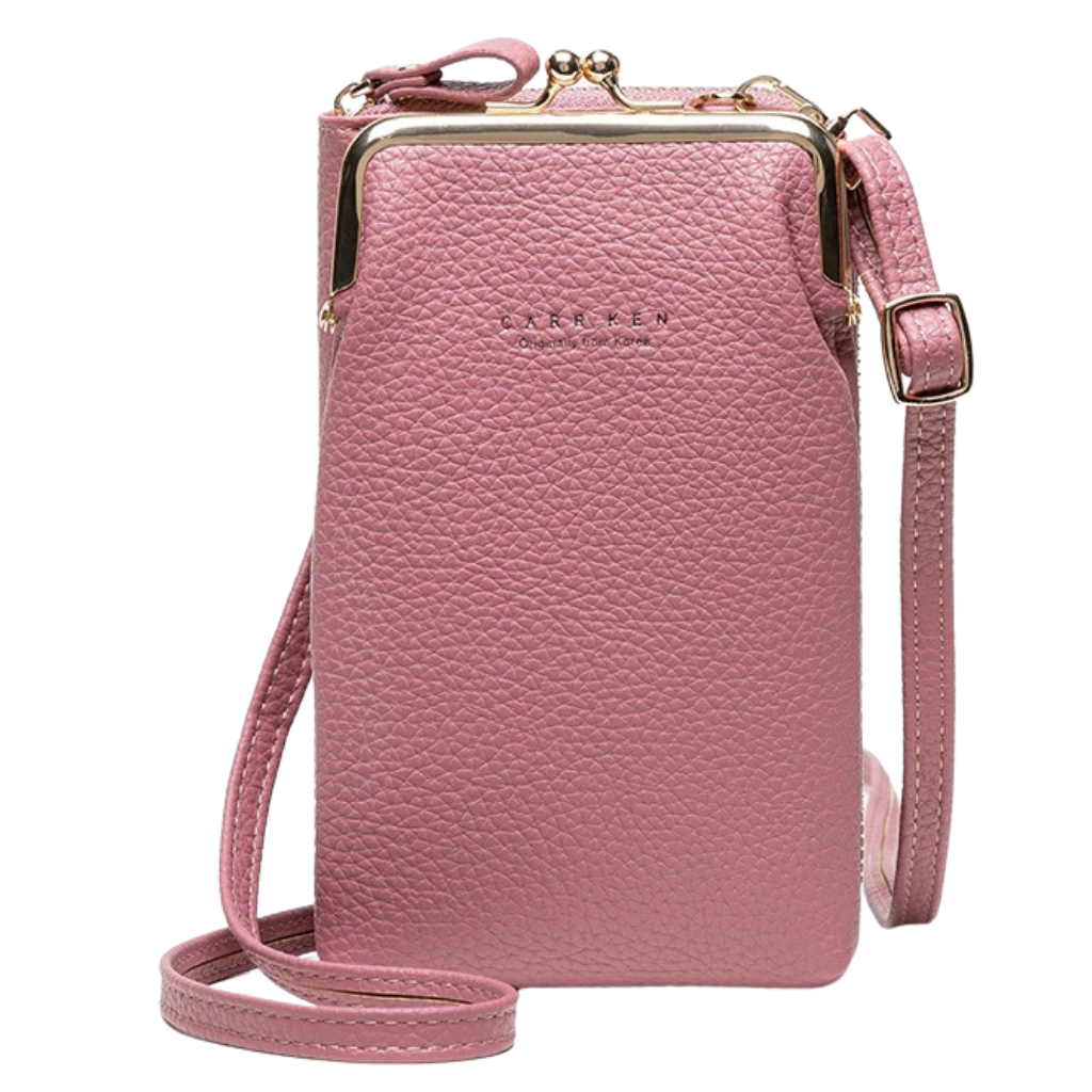 Crossbody bag with removable strap -Purple - Ozerty