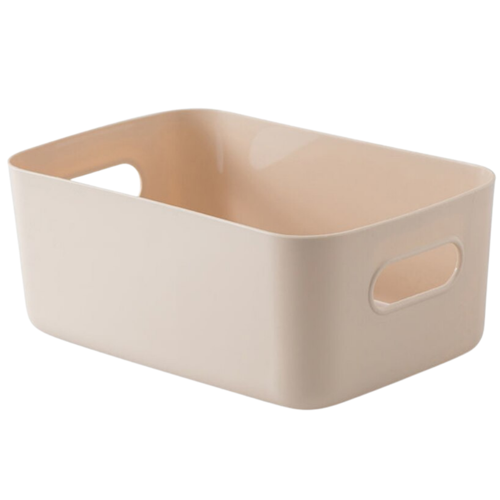 Multipurpose Storage Plastic Basket -Pink - Ozerty