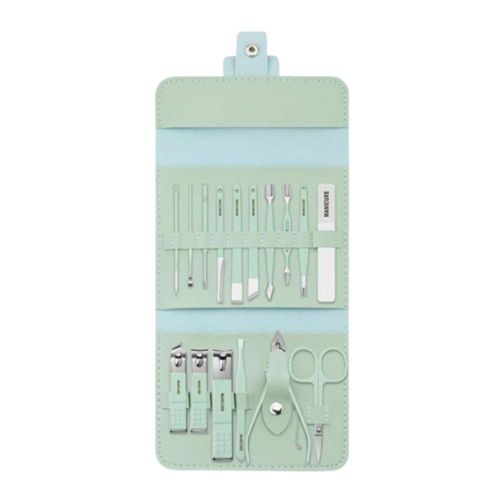 Portable Manicure Set -Mint Green - Ozerty