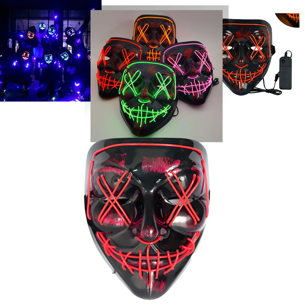 Neon LED mask - Ozerty