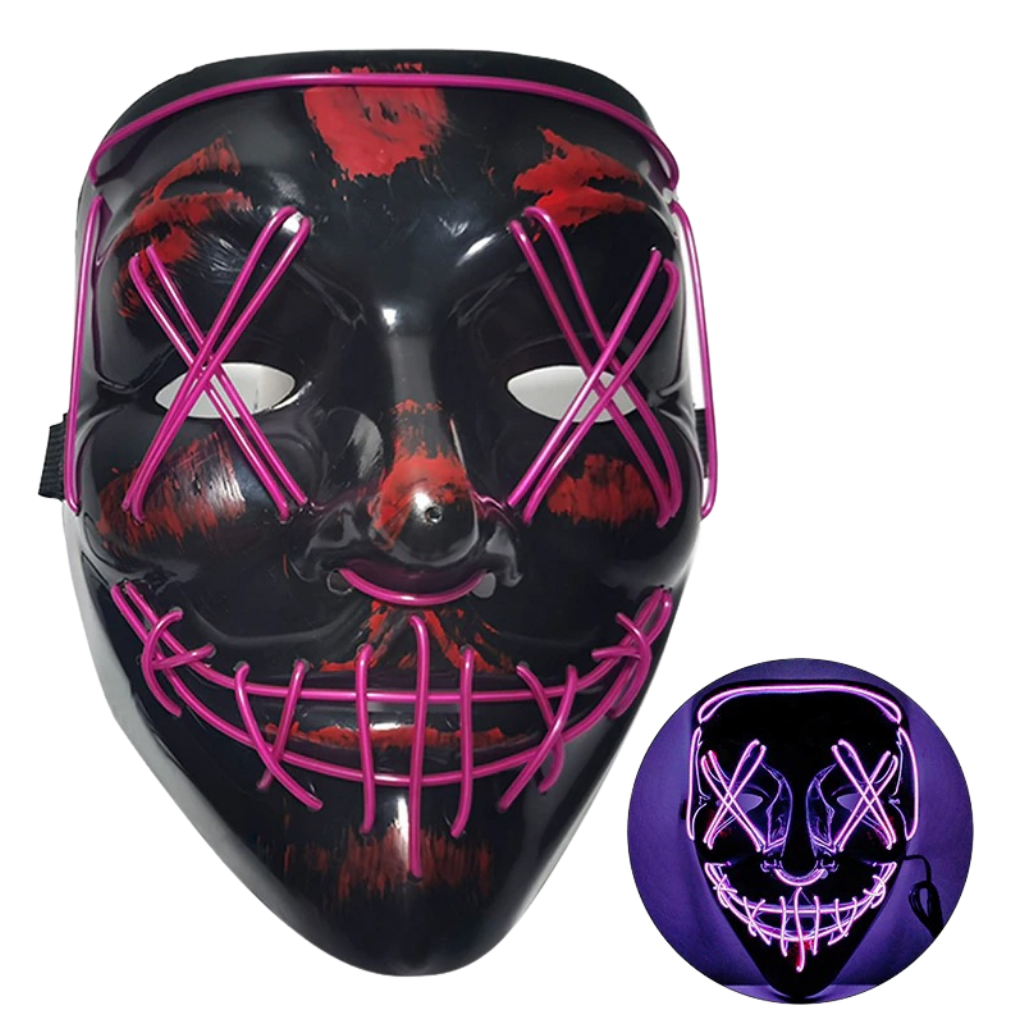 Neon LED mask -Purple - Ozerty