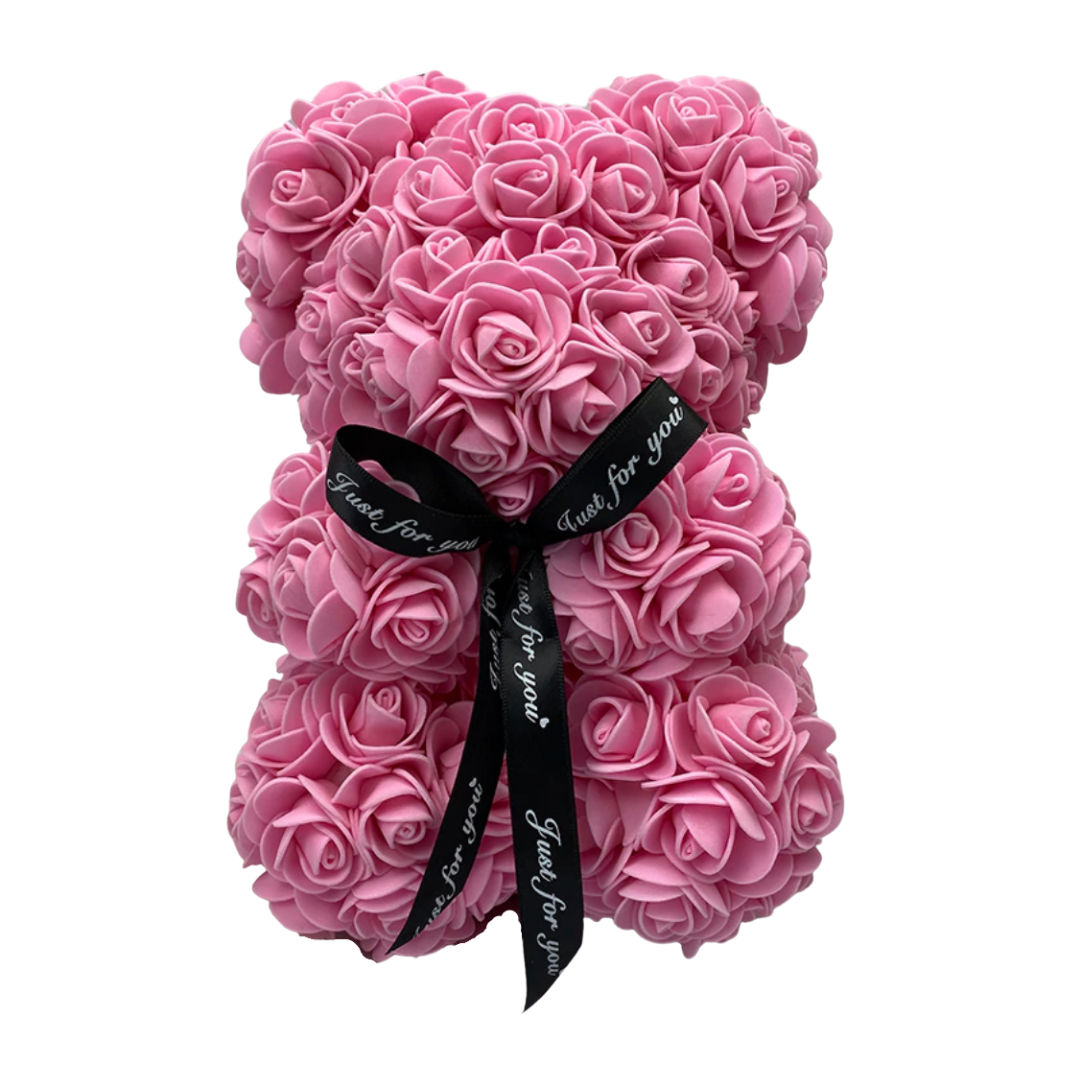 Roses teddy bear -Pink - Ozerty