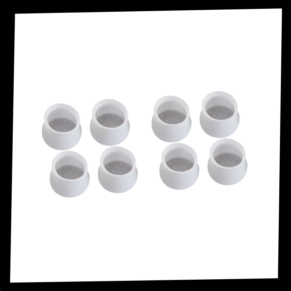 Pack of 8 Furniture silicone protection covers - Ozerty