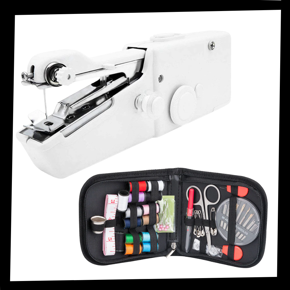 Handheld sewing machine and sewing kit - Ozerty