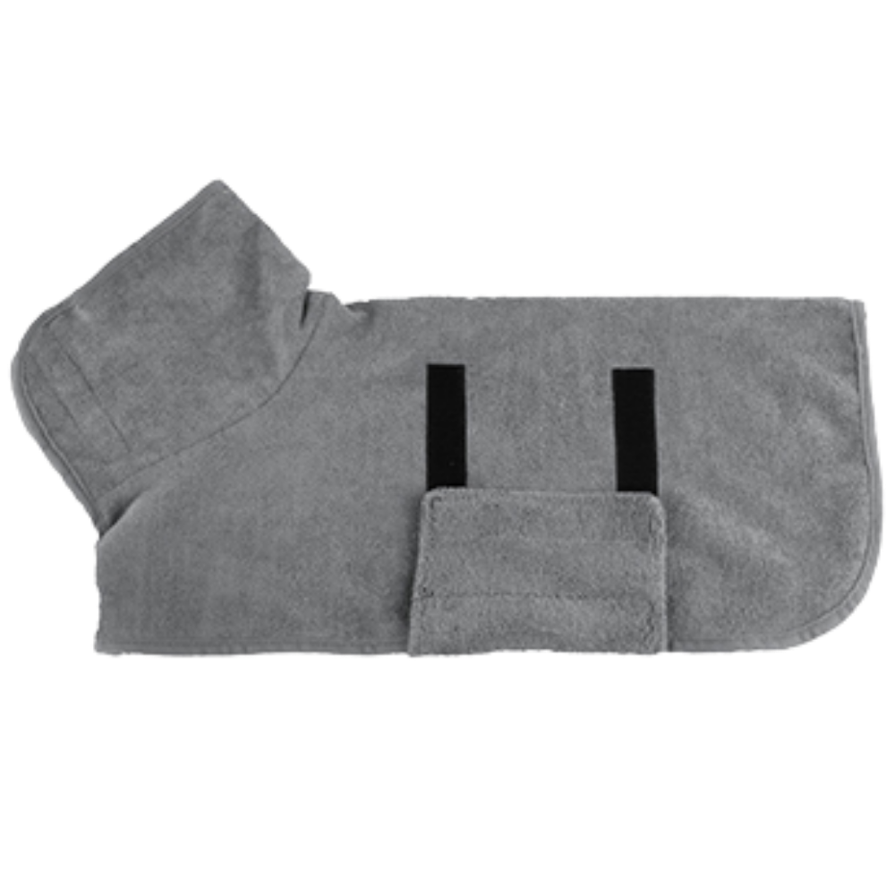 Super Absorbent Pet Bathrobe -Grey - Ozerty