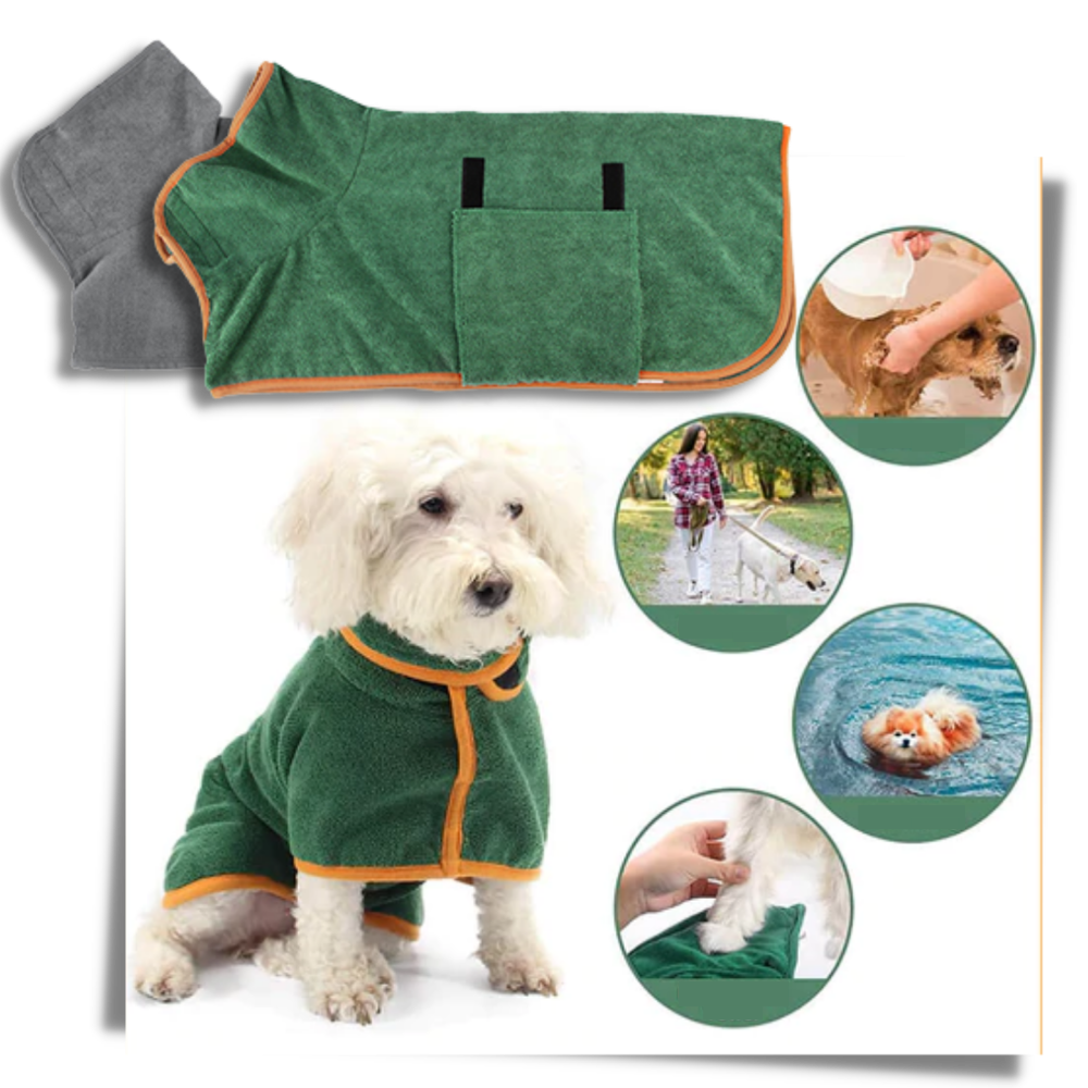 Super Absorbent Pet Bathrobe - Ozerty