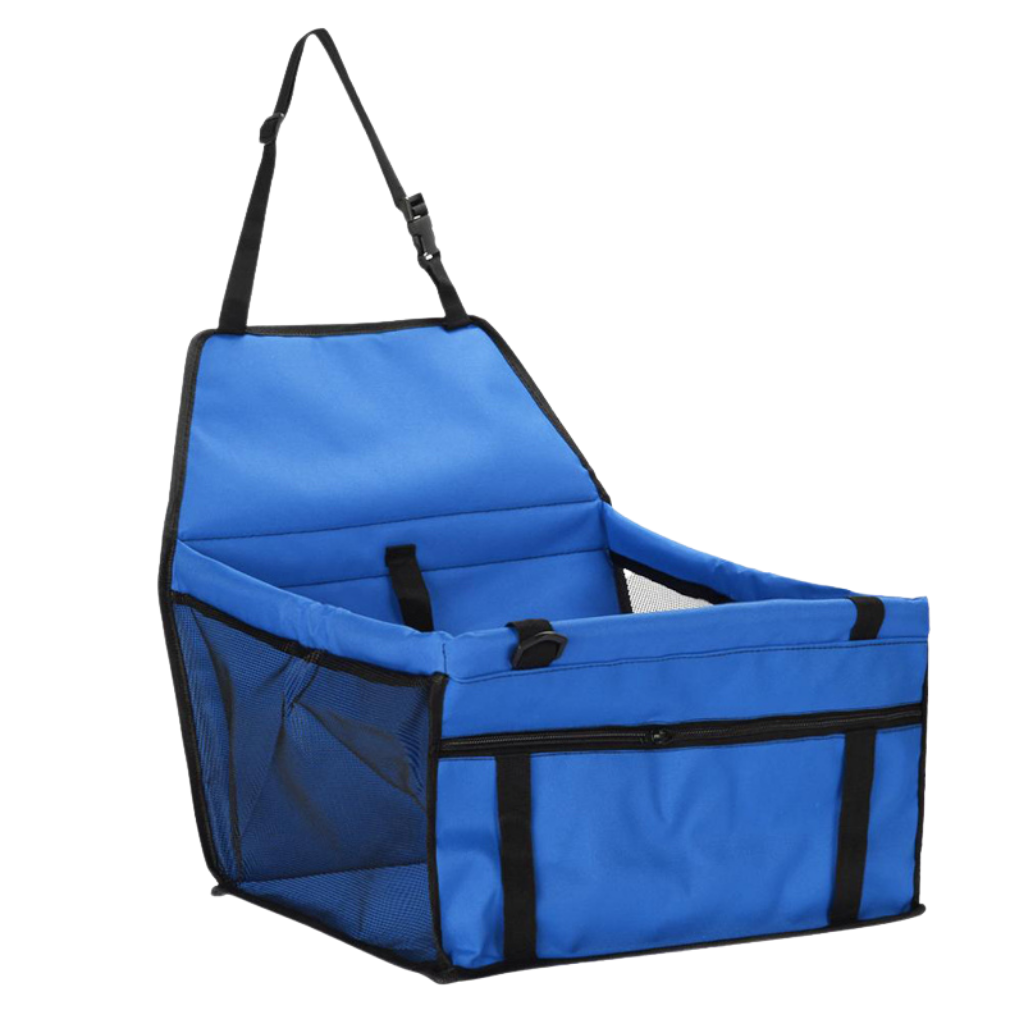Pet dog car carrier adjustable seat -Blue - Ozerty