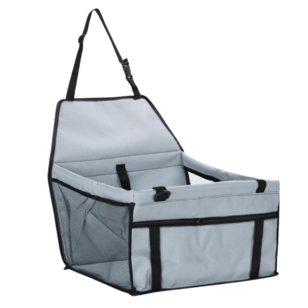 Pet dog car carrier adjustable seat -Grey - Ozerty