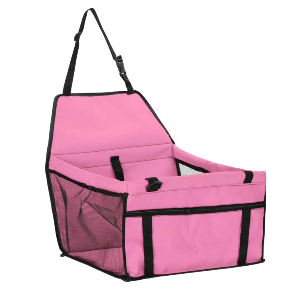 Pet dog car carrier adjustable seat -Pink - Ozerty