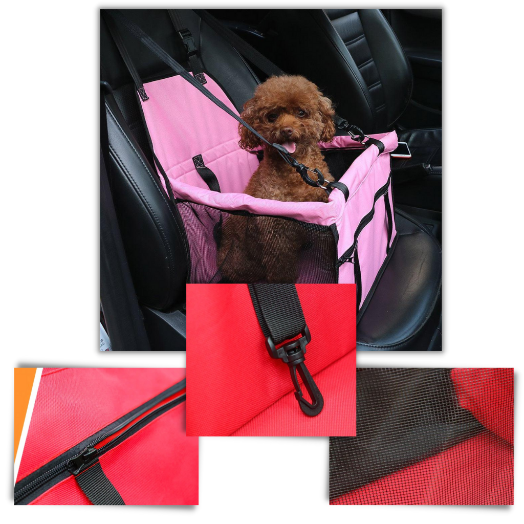 Pet dog car carrier adjustable seat - Ozerty