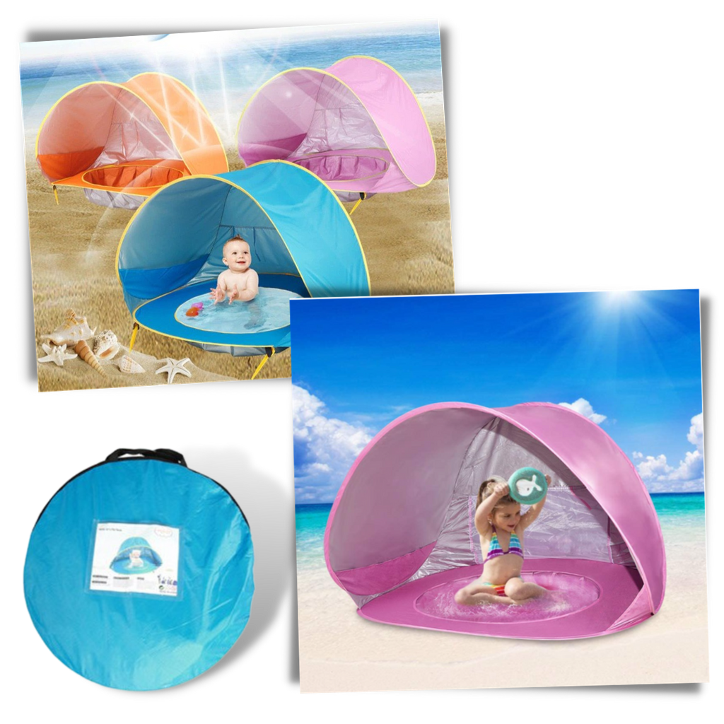 Portable Baby Beach Tent with Mini Pool - Ozerty