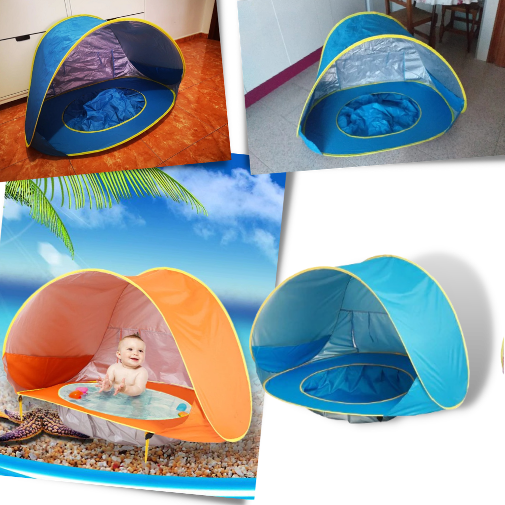 Portable Baby Beach Tent with Mini Pool - Ozerty