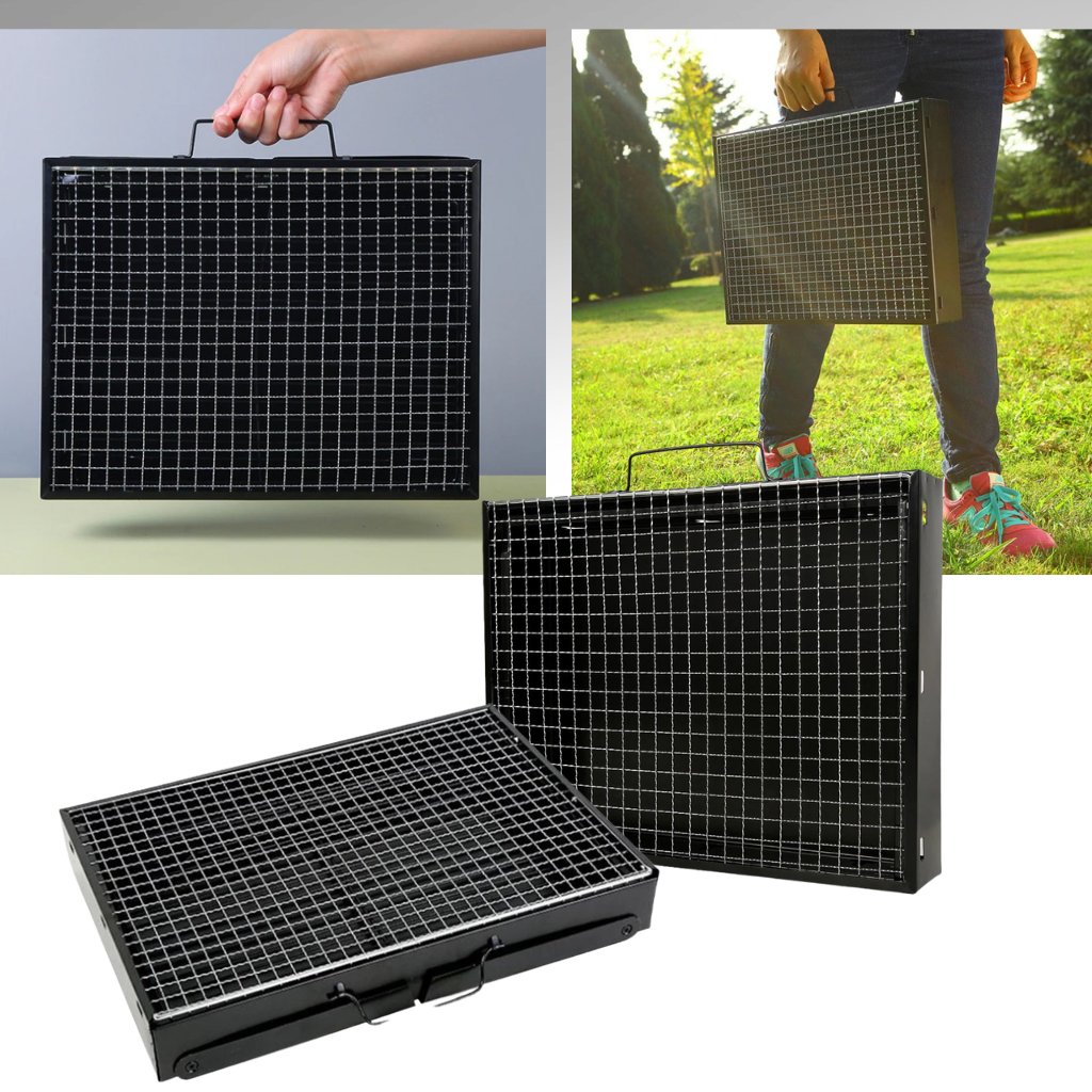 Portable Folding Tabletop Barbecue Grill - Ozerty