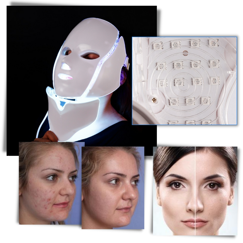Professional LED Photon Light Therapy Mask - Ozerty