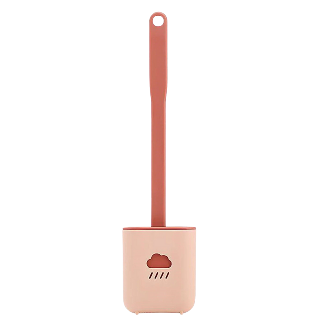 Silicone Toilet Brush -Pink - Ozerty