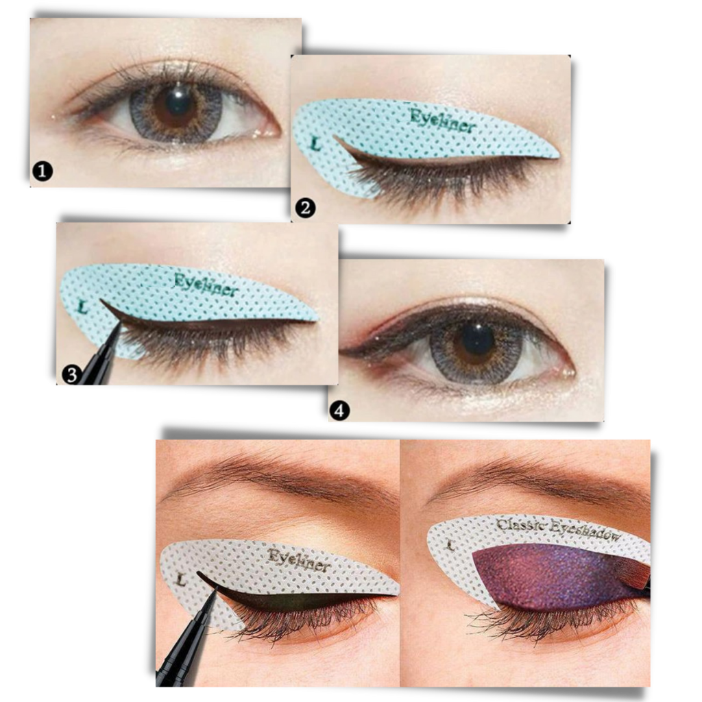 Pack of Quick Eyeliner Stencils - Ozerty