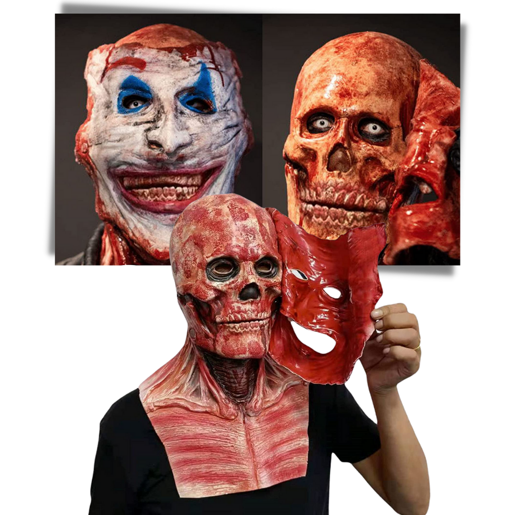 Realistic Halloween Horror Double Mask - Ozerty