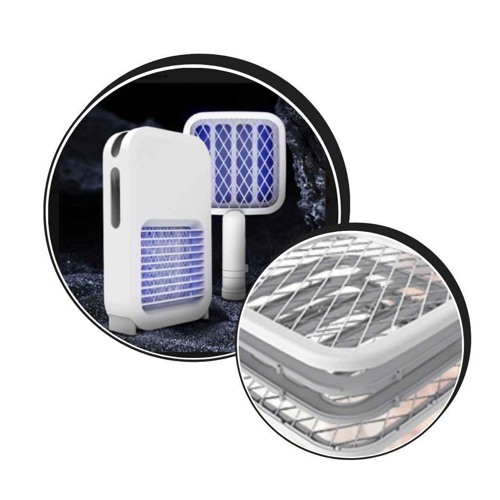Rechargeable USB LED Electric Mosquito Swatter - Ozerty
