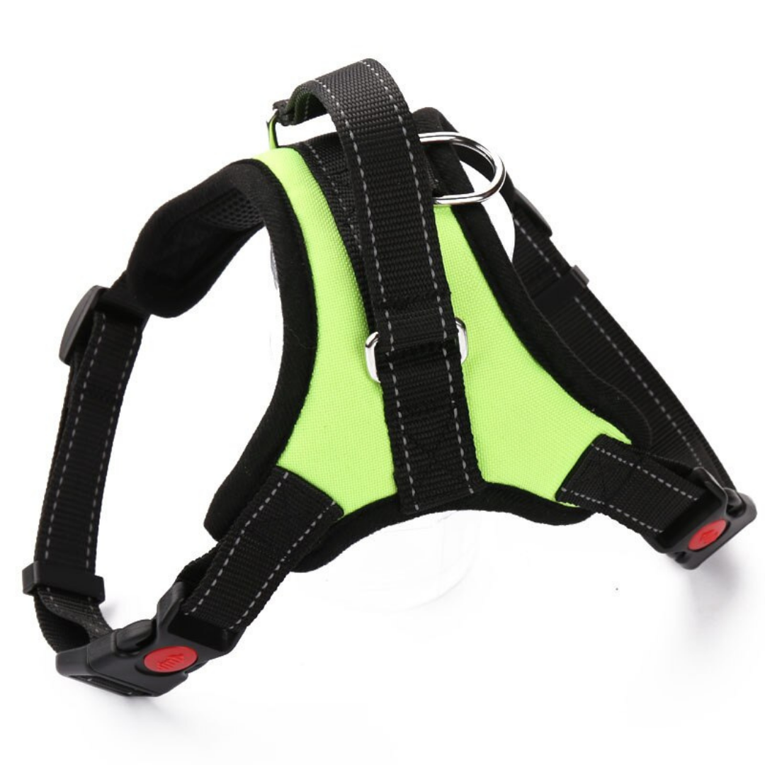 Reflective Adjustable saddle Dog Harness -Green - Ozerty