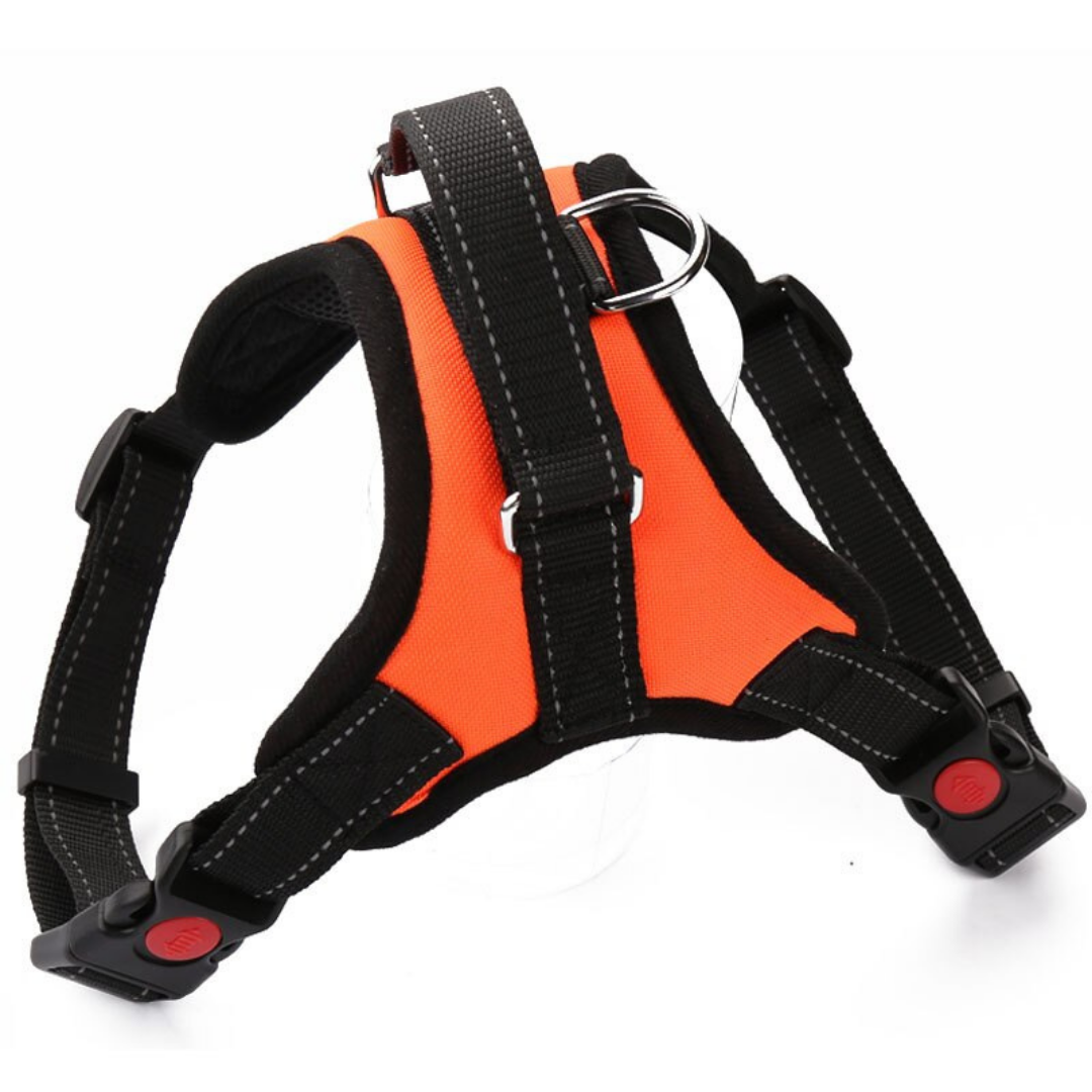 Reflective Adjustable saddle Dog Harness -Orange - Ozerty