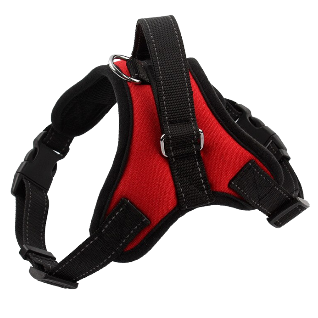 Reflective Adjustable saddle Dog Harness -Red - Ozerty