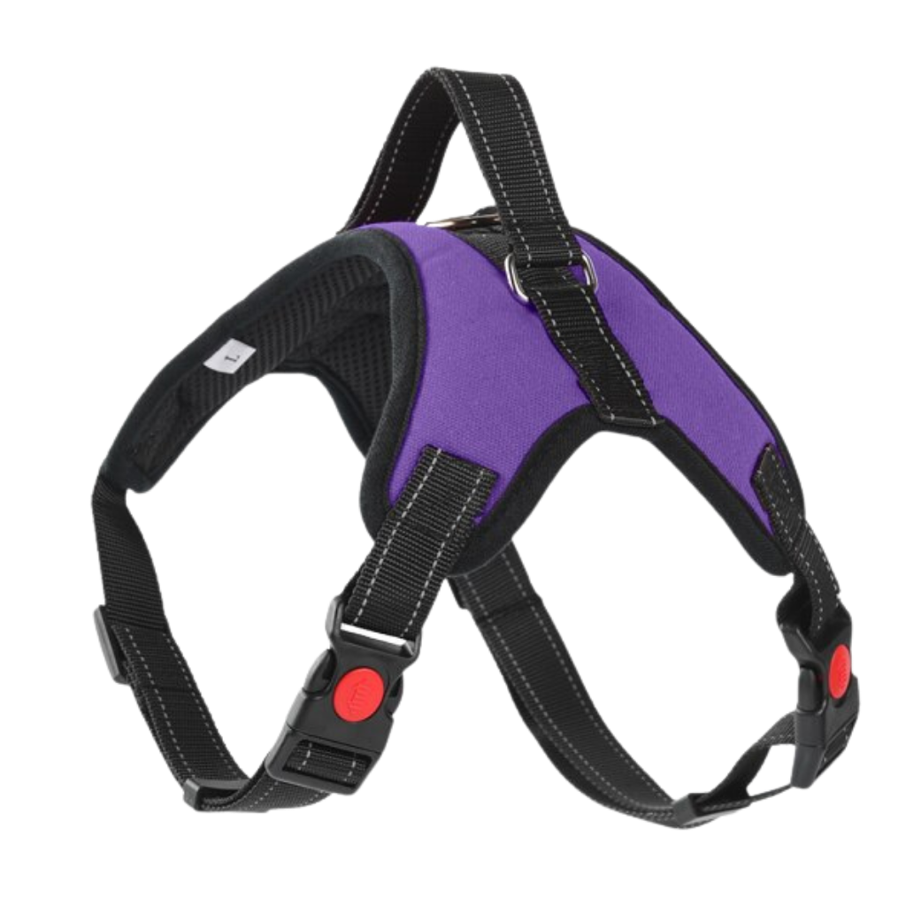 Reflective Adjustable saddle Dog Harness -Purple - Ozerty