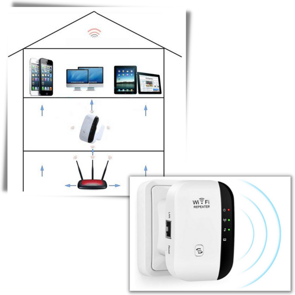 Remote WiFi amplifier and signal booster - Ozerty